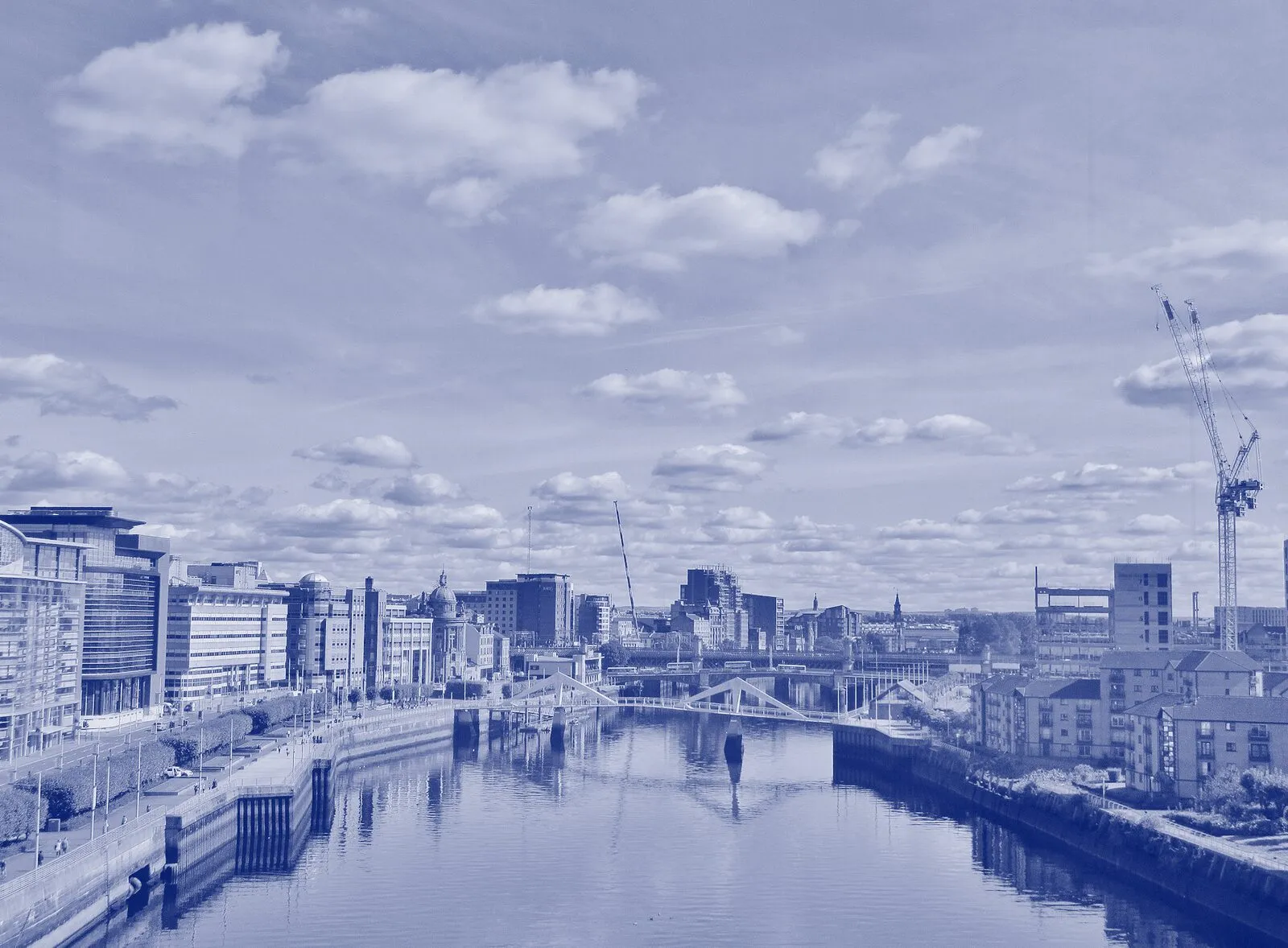 The River Clyde running through Glasgow